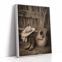 AL1812 - Premium Art Print - White Framed Canvas image 1