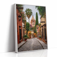 AL1814 - Premium Art Print - White Framed Canvas image 1